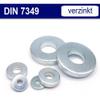 Large Washers - DIN 7349 - Galvanized Steel Flat Washers (M8, 100 pcs) view 3