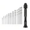 Mandouer 21-Piece Hand Drill Set with 20 HSS Mini Drill Bits (0.6–3.0 mm) view 1