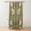 EIWAXU Beige Fabric Shower Curtain for Bathroom, 190 x 240 cm, Washable Waterproof Polyester with Hooks view 1