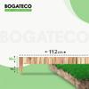BOGATECO 3-Piece Set Wooden Roll Border, 10 cm High x 112 cm Long, Flamed Finish view 2