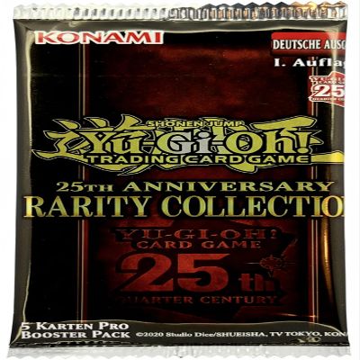 25th Anniversary Rarity Collection Booster Pack (5 Cards) - RA01 - Yu-Gi-Oh! - German - Sealed - 1st Edition - with RC Field Center
