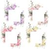BEAMARKER 4-Piece Green Plant and Rose Light Switch Stickers, 9.5 x 5.7 cm view 1
