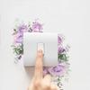 BEAMARKER 4-Piece Green Plant and Rose Light Switch Stickers, 9.5 x 5.7 cm view 4