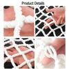 Balcony Safety Net for Children and Pets, Polyester Stair Net, Fall Protection, Climbing Net, Loft Bed Safety Net, Climbing Wall Decor (2 x 9 m, 4 mm Rope, 3 cm Mesh) view 3