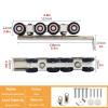 Bypass Sliding Door Hardware Kit with Twin Rails, 9.5 ft/290 cm view 3