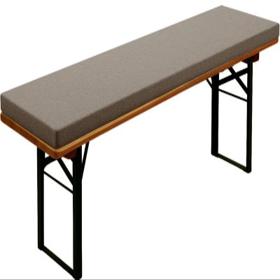 AQIGR Padded Beer Bench Cushion 150 x 35 x 3 cm, Removable and Washable, Coffee