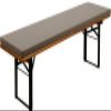 AQIGR Padded Beer Bench Cushion 150 x 35 x 3 cm, Removable and Washable, Coffee view 1