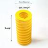 PJLANG Yellow Heated Bed Springs, 8 mm OD, 20–100 mm Long, Compression Spring, TF8 × 4 × L, Yellow (2 pcs, 80 mm) view 2