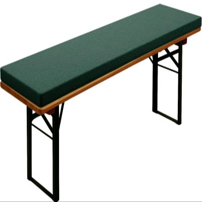 AQIGR Padded Beer Bench Cushion, Removable and Washable, Dark Green, 130 x 35 x 3 cm