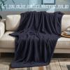 GOUTUI Flannel Blanket 180 x 200 cm, Soft & Washable, Dark Gray view 3