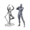 Oytrui Action Figure Body, Adjustable Poses, Movable PVC Mannequin with Stand for Desktop Decoration, Painting and Photography Props (Male) view 1