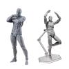 Oytrui Action Figure Body, Adjustable Poses, Movable PVC Mannequin with Stand for Desktop Decoration, Painting and Photography Props (Male) view 4