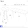 Round XXL Extendable Dining Table, Loft Style, 100–300 cm, White Wooden Legs, Light Brown Oak view 3