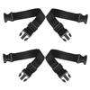 Anneome 4-Piece Adjustable Strap Extensions for Waist Bags and Luggage view 1