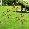 Metal Wind Spinner with Ground Stake, Multicolored view 2