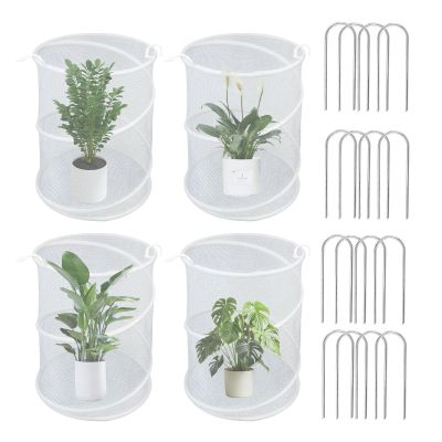 Plant Protection Net Enclosure with 16 Anchoring Pegs
