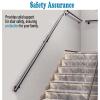 Industrial Stair Railing, Long, 30,600 cm, Wall-Mounted Safety Handrail, 390 cm view 3
