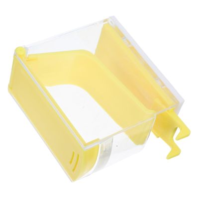 BUGUUYO Transparent Cotton Roll Dispenser with Lid and Press Mechanism