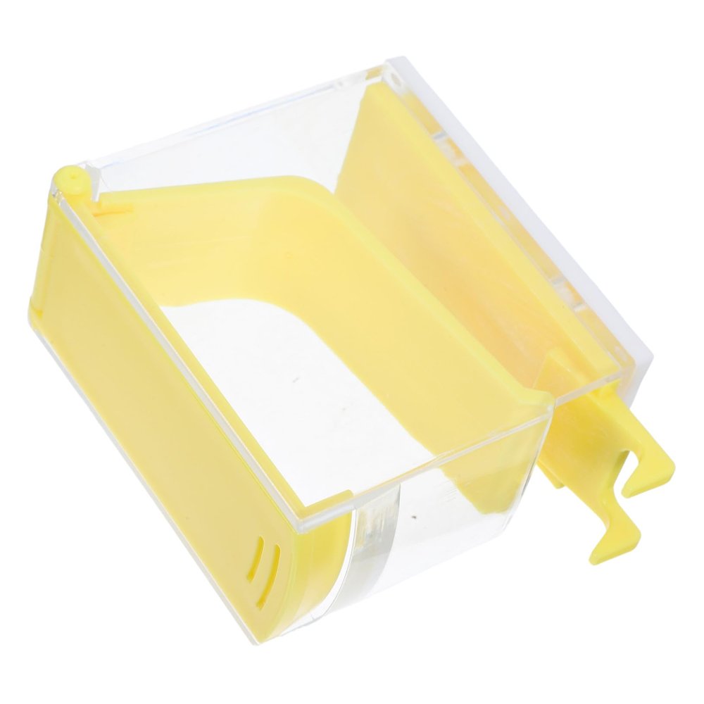 BUGUUYO Transparent Cotton Roll Dispenser with Lid and Press Mechanism