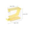 BUGUUYO Transparent Cotton Roll Dispenser with Lid and Press Mechanism view 2