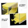 BUGUUYO Transparent Cotton Roll Dispenser with Lid and Press Mechanism view 3