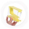 BUGUUYO Transparent Cotton Roll Dispenser with Lid and Press Mechanism view 4