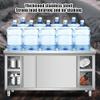 Stainless Steel Worktable with Cabinet, 120 x 60 x 80 cm view 2