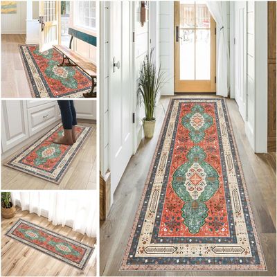 Washable Non-Slip Hallway Runner Rug, 70 x 240 cm