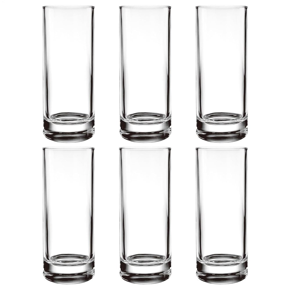 Kitchen Glasses, 6-Piece Set, Reusable Glasses for Water and Cocktails