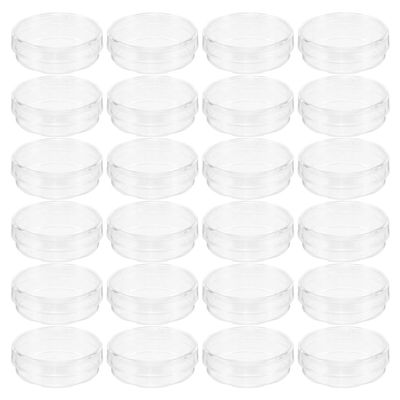 Zerodeko Transparent Plastic Petri Dishes with Smooth Rims, 35 mm, 100 Pieces