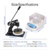 Vickyyy Portable Round Textile Cutter with Electronic Scale, 500 g/0.01 g view 3