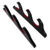 TOYANDONA Wall-Mounted Baseball Bat Rack, 1 Pair, 3-Tier, Black view 1