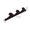 TOYANDONA Wall-Mounted Baseball Bat Rack, 1 Pair, 3-Tier, Black view 2