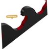 TOYANDONA Wall-Mounted Baseball Bat Rack, 1 Pair, 3-Tier, Black view 3