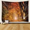 Autumn Forest Landscape Wall Tapestry 250 x 300 cm, 3D Print view 1