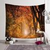 Autumn Forest Landscape Wall Tapestry 250 x 300 cm, 3D Print view 2