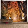 Autumn Forest Landscape Wall Tapestry 250 x 300 cm, 3D Print view 3