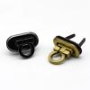 Metal Folding Latch, Oval Push Lock, 1 Pc (Light Gold) view 3