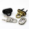 Metal Folding Latch, Oval Push Lock, 1 Pc (Light Gold) view 4