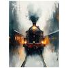 Adult Paint by Numbers Set, Train Landscape Canvas, 135 x 100 cm, 8YH-3528 view 1
