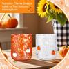 Qosigote 2-Piece Halloween Icon Juice Glass Set, 14 oz Stemless Pumpkin Cups, Double Old Fashioned Drinking Glasses view 4