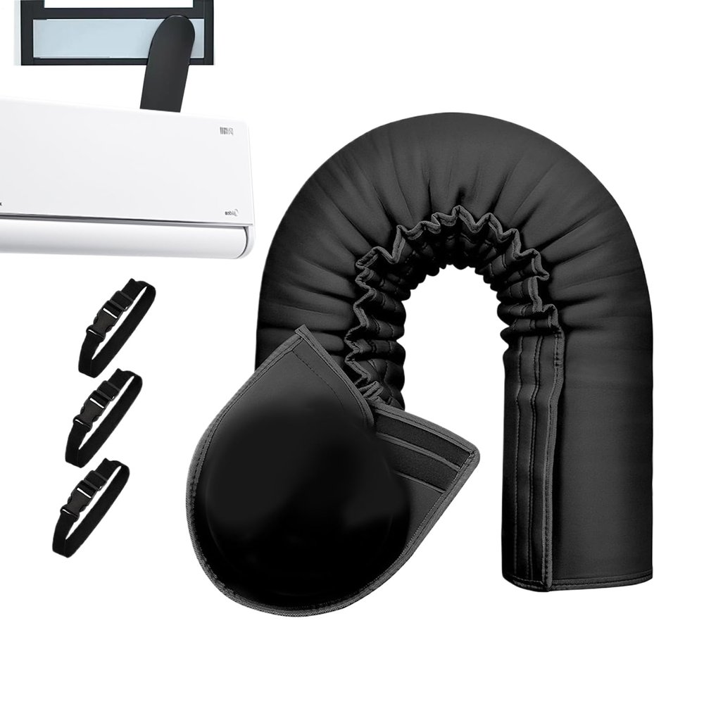 Portable AC Hose Cover with 3 Adjustable Buckles