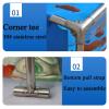 Portable Outdoor Koi Pond, Above-Ground Fish Pond for Aquaculture and Water Storage, 120 x 100 x 80 cm view 3