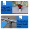 Portable Outdoor Koi Pond, Above-Ground Fish Pond for Aquaculture and Water Storage, 120 x 100 x 80 cm view 4