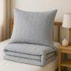 Leonado Vicenti Cozy Plush Floral Damask Bedding Set, Gray, Extra Warm, 155 x 220 cm view 4
