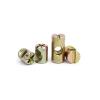 M6/M8 Hammer-In Barrel Nuts, Zinc-Plated, Horizontal-Hole Furniture Nuts (M6 × 15 mm, 10-Pack) view 1