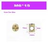 M6/M8 Hammer-In Barrel Nuts, Zinc-Plated, Horizontal-Hole Furniture Nuts (M6 × 15 mm, 10-Pack) view 2