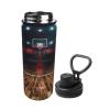 Professional Basketball Arena Insulated Water Bottle with Handle, 530 ml, Stainless Steel Sports Bottle for School and Travel view 2