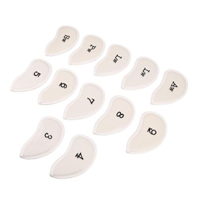 BESTonZON 12-Piece Golf Club Headcover Set, Numbered PVC Mallet Putter Covers