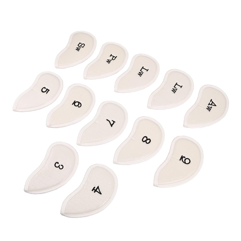 BESTonZON 12-Piece Golf Club Headcover Set, Numbered PVC Mallet Putter Covers